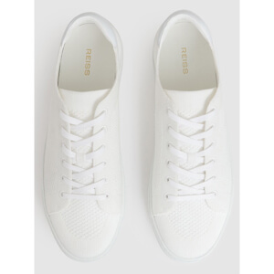 REISS FINLEY Knit Knitted Low Top Trainers